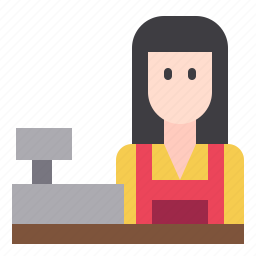 Avatar, book, counter, girl, shop, shopping, woman icon - Download on Iconfinder