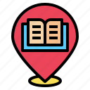 book, bookshop, location, map, pin, store