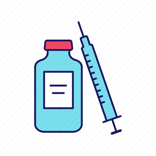 Drug, injection, medication, medicine, syringe, vaccine, vial icon - Download on Iconfinder