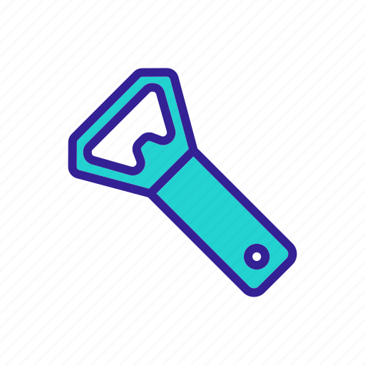 Alcohol, bottle, contour, linear, opener icon - Download on Iconfinder