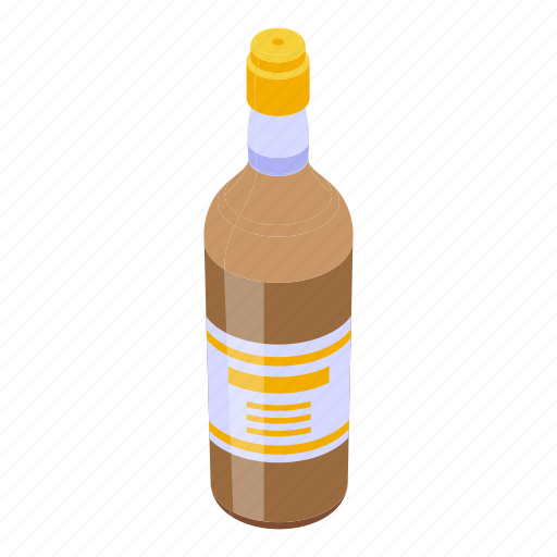 Bourbon, drink, isometric icon - Download on Iconfinder