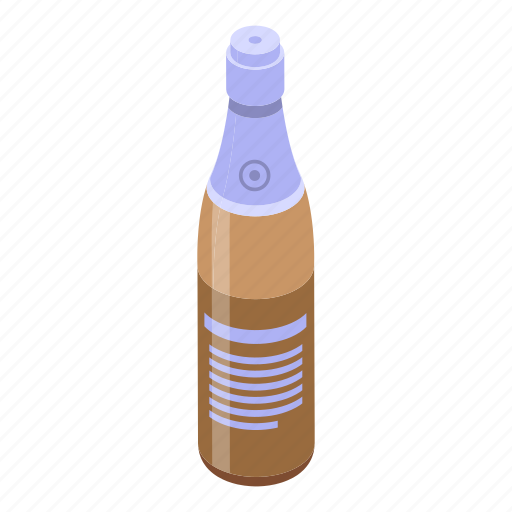 Bourbon, alcohol, isometric icon - Download on Iconfinder
