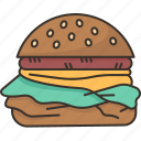 burger, food, appetizer, dining, snack