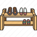 shoe, rack, shelf, furniture, footwear