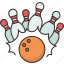 strike, bowling, game, score, sport 