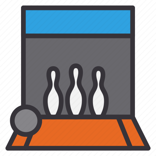 Bowling, sport, game, pins, gutter icon - Download on Iconfinder