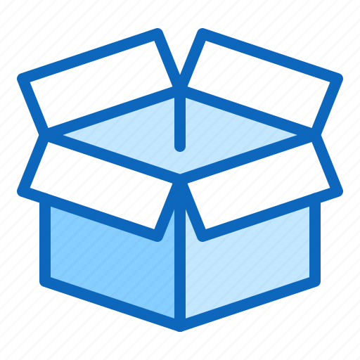 Box, carton, delivery, empty, open, package icon - Download on Iconfinder