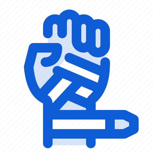 Hand, wraps, boxing, protection, bandage, fist, safety icon - Download on Iconfinder