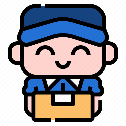 Delivery, man, user, avatar, people, character, costume icon - Download on Iconfinder