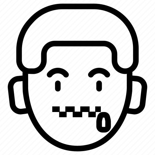 Boy, emoji, smiley, face, emoticon, zipped, zip icon - Download on Iconfinder