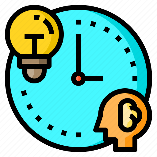 Brain, clock, human, idea, time icon - Download on Iconfinder