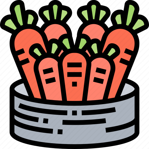 Carrots, crop, harvest, vegan, shop icon - Download on Iconfinder