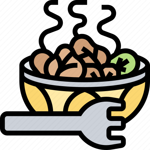 Spinach, bowl, meal, cooked, lunch icon - Download on Iconfinder