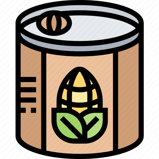 Sweetcorn, juice, canned, product, market icon - Download on Iconfinder