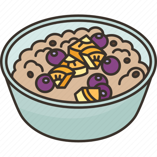 Oatmeal, porridge, breakfast, gourmet, grain icon - Download on Iconfinder