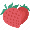 strawberries, ripe, juicy, snack, diet