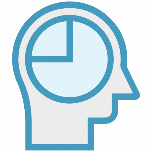 Chart, graph, head, human head, mind, thinking icon - Download on Iconfinder