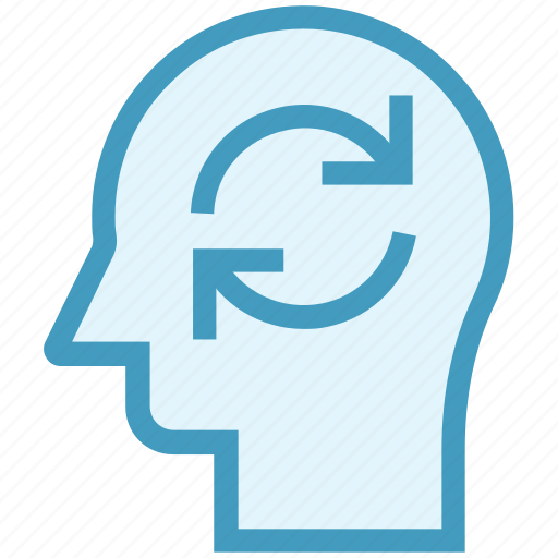 Head, human head, loading, mind, sync, thinking icon - Download on Iconfinder