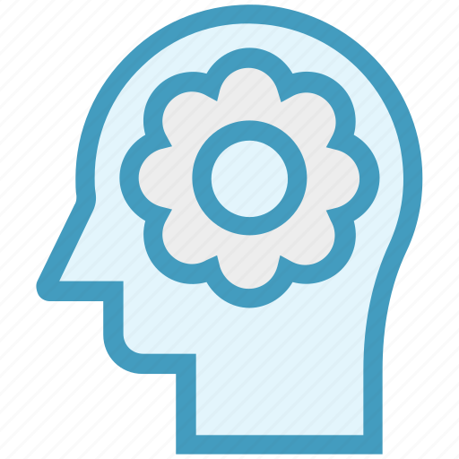 Flower, head, human head, mind, nature, thinking icon - Download on Iconfinder