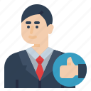 avatar, branding, business, businessman, hand