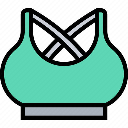 Bra, sports, sportswear, women, gym icon - Download on Iconfinder