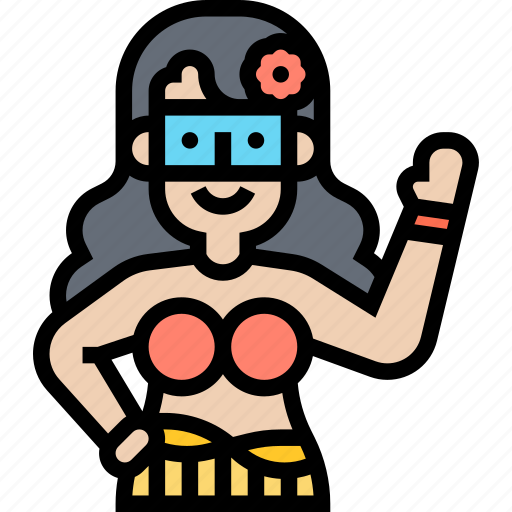 Brazilian, indigenous, woman, tribal, ethnic icon - Download on Iconfinder