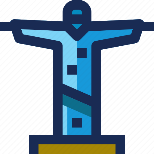 Brazil, brazilian, christ, jesus, monument, religion, rio icon - Download on Iconfinder