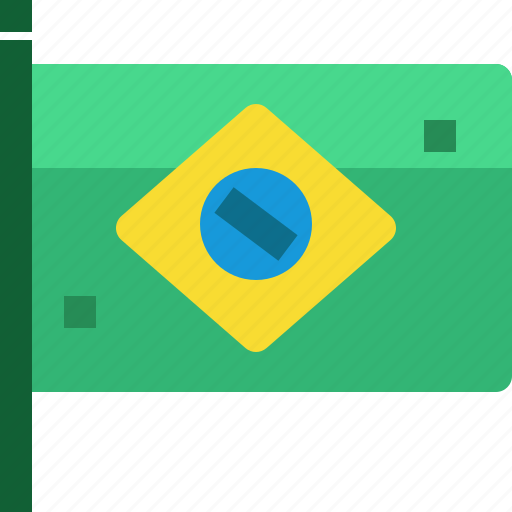 Brazil, brazilian, country, european, flag, nation, national icon - Download on Iconfinder