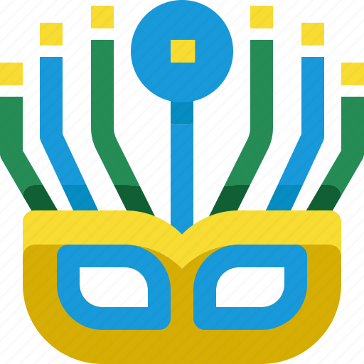 Brazil, carnival, costume, festival, mask, parade, party icon - Download on Iconfinder