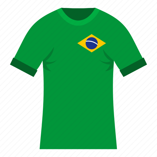 Brazil, brazilian, football, shirt, soccer, sport, tshirt icon - Download on Iconfinder