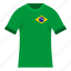 brazil, brazilian, football, shirt, soccer, sport, tshirt 