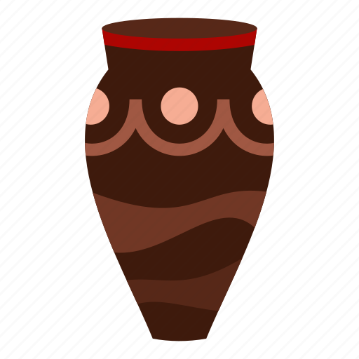 Beautiful, brown, ceramic, decoration, decorative, pottery, vase icon - Download on Iconfinder