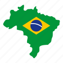 america, brazil, map, nation, south, travel, world