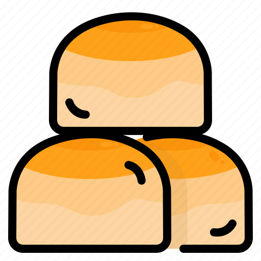 Bread, roll, pandesal, bakery, breakfast, food, restaurant icon - Download on Iconfinder