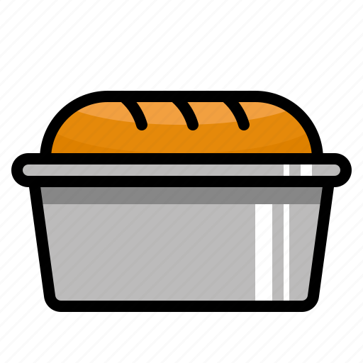 Loaf, bread, bakery, baking, pan, dough, muffin icon - Download on Iconfinder
