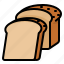 sandwich, loaf, bread, sliced, bakery, loaf of bread 