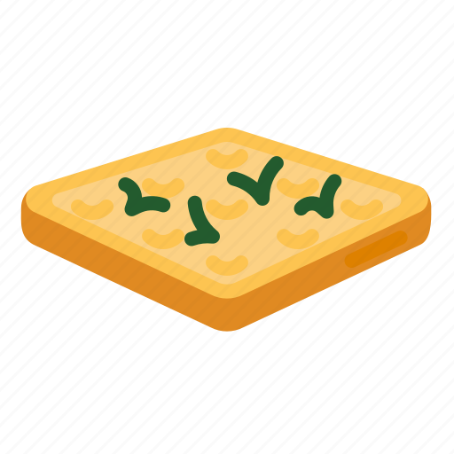 Focaccia, bread, food, breakfast, bakery, rosemary icon - Download on Iconfinder