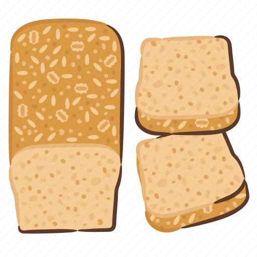 Whole, wheat, bread, healthy, baking, bakery icon - Download on Iconfinder