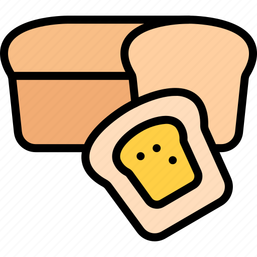 Bread, butter, toast, bakery, food, baked, goods icon - Download on Iconfinder