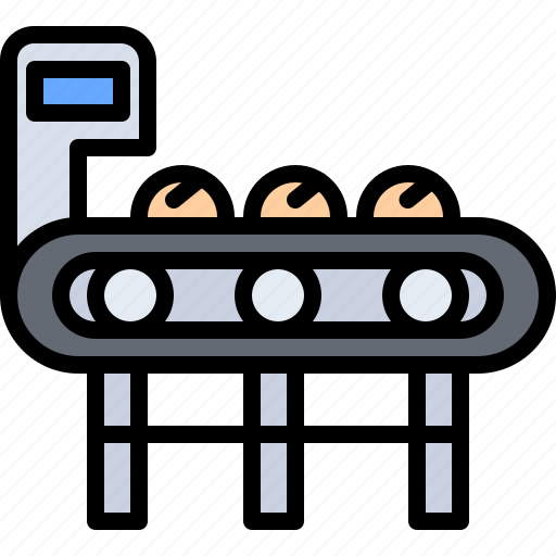 Conveyor, bread, bakery, food, baked, goods icon - Download on Iconfinder