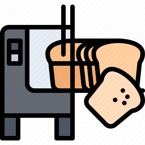 Machine, cut, bread, bakery, food, baked, goods icon - Download on Iconfinder