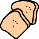 toast, bread, bakery, food, baked, goods