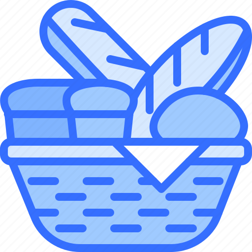 Basket, bread, bakery, food, baked, goods icon - Download on Iconfinder