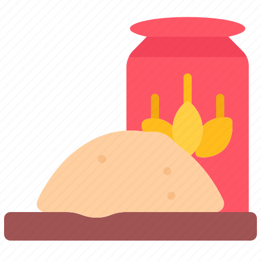 Dough, flour, package, bakery, food, baked, goods icon - Download on Iconfinder