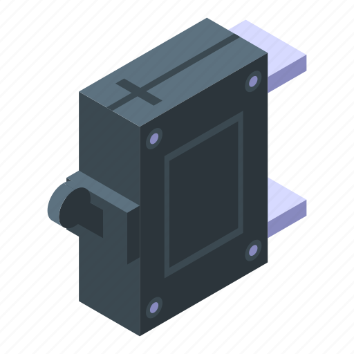 Protection, breaker, isometric icon - Download on Iconfinder