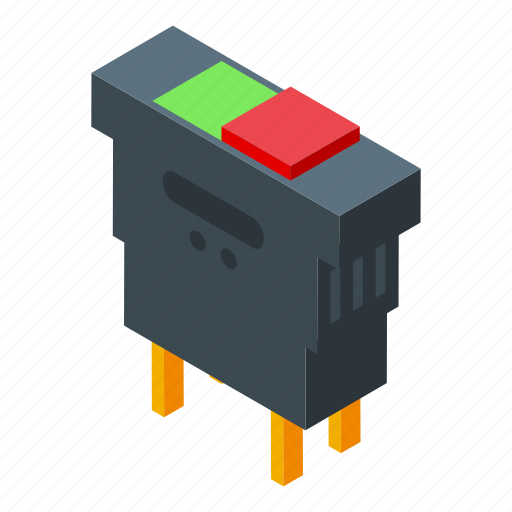 Power, breaker, isometric icon - Download on Iconfinder