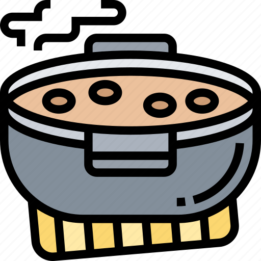 Boiled, rice, soup, meal, breakfast icon - Download on Iconfinder