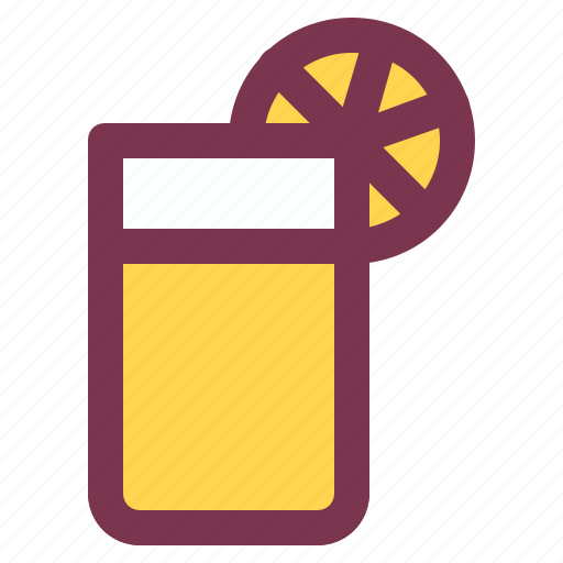Breakfast, juice, orange, drink, glass icon - Download on Iconfinder