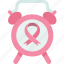 clock, ribbon, awareness, breast, cancer 
