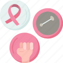 pin, breast, cancer, fighting, survivor